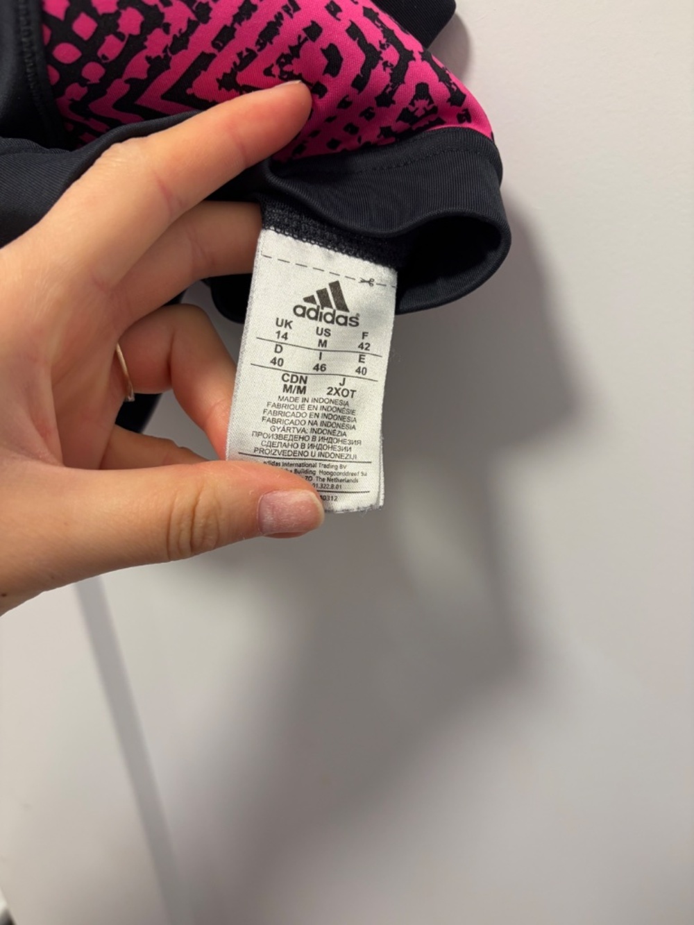 Adidas Neon and Gray Sports Bra - Picture 3 of 3